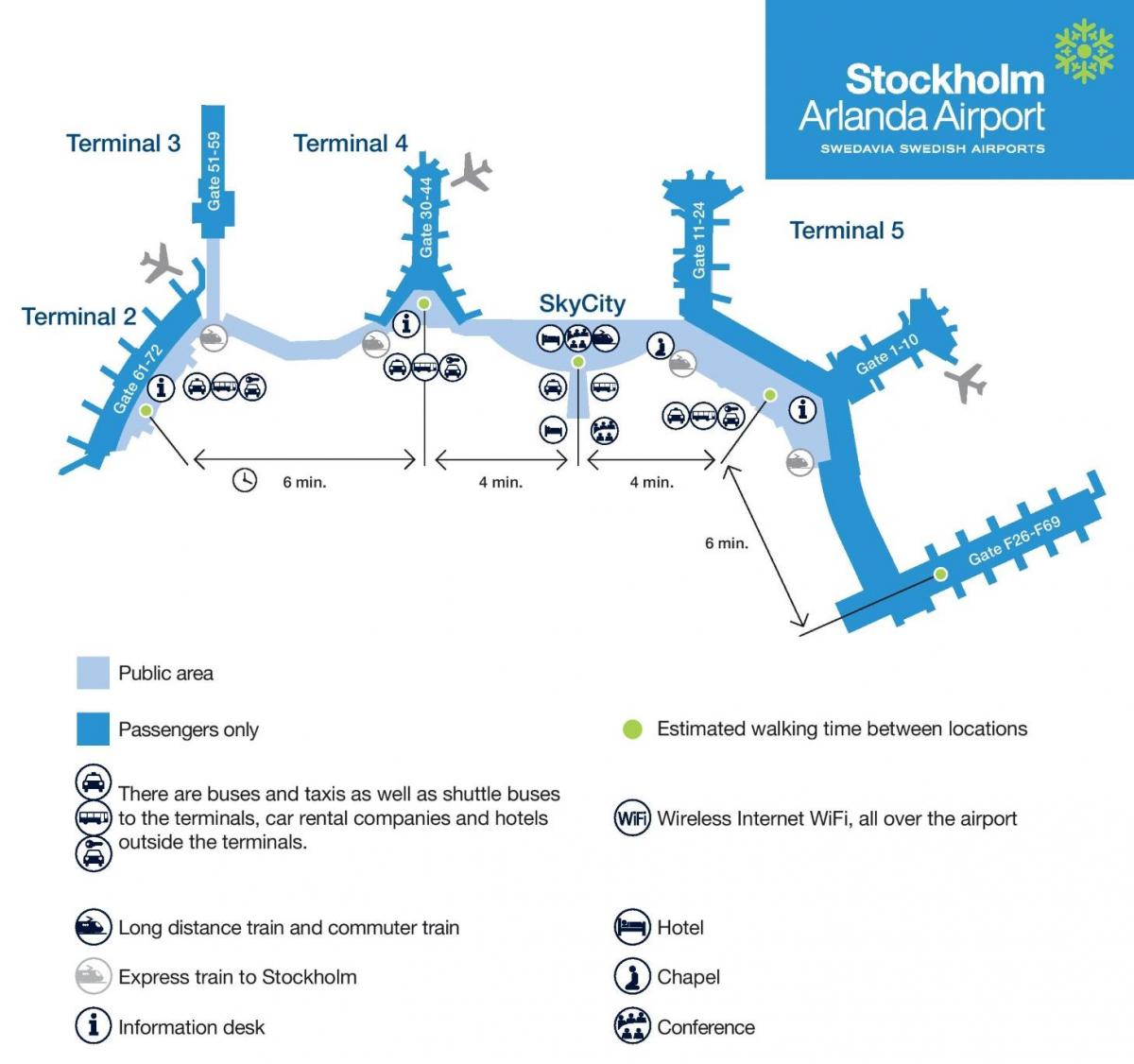 Stokholmas arlandas karte