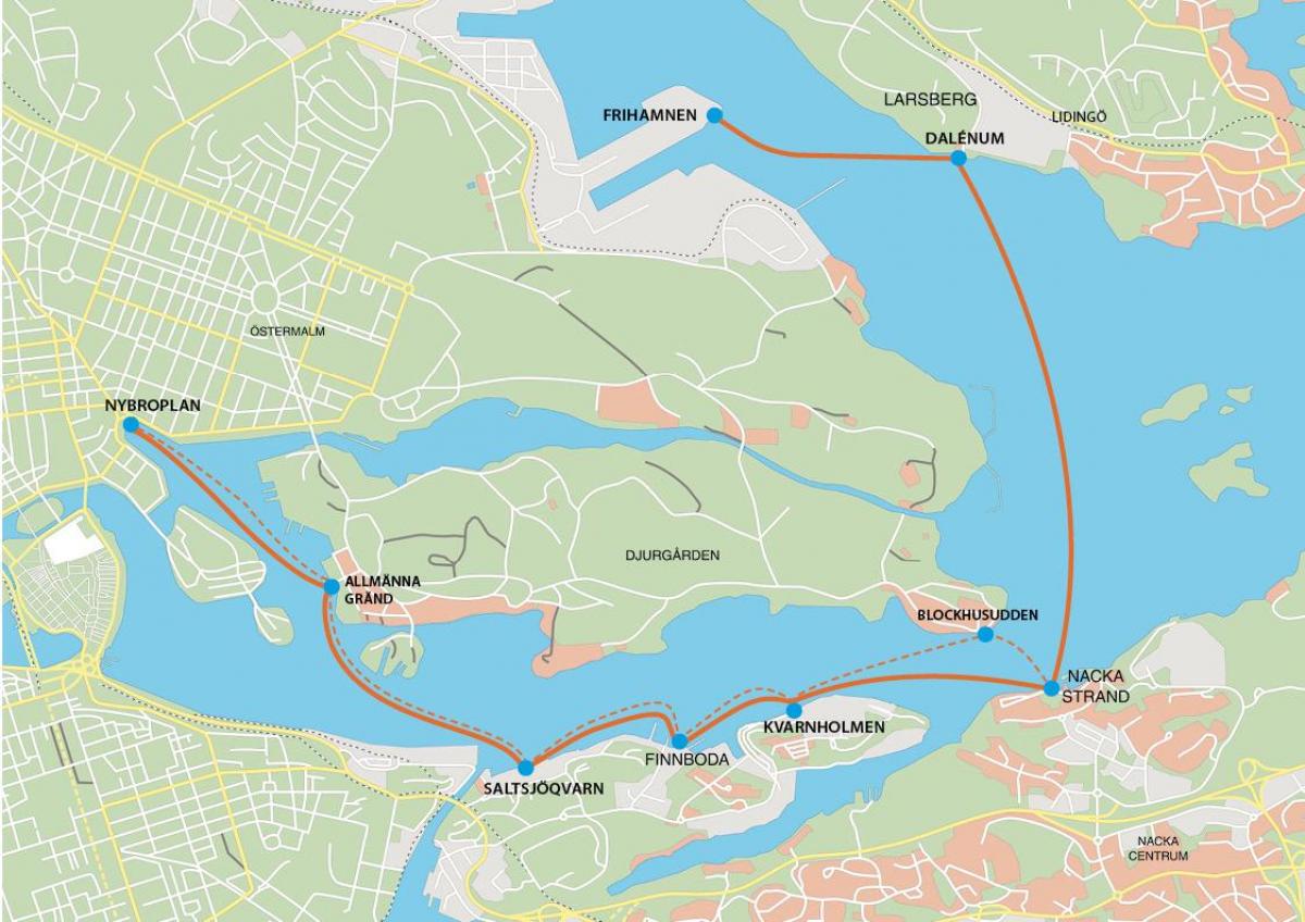 karte Stockholm frihamnen