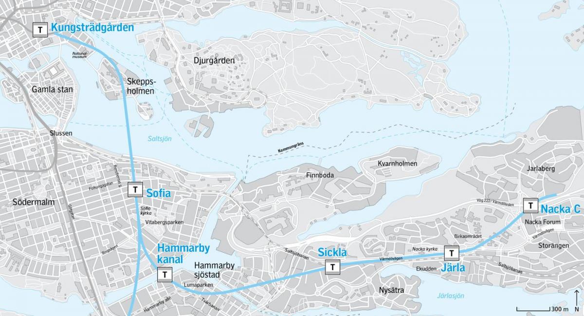 karte nacka Stokholma