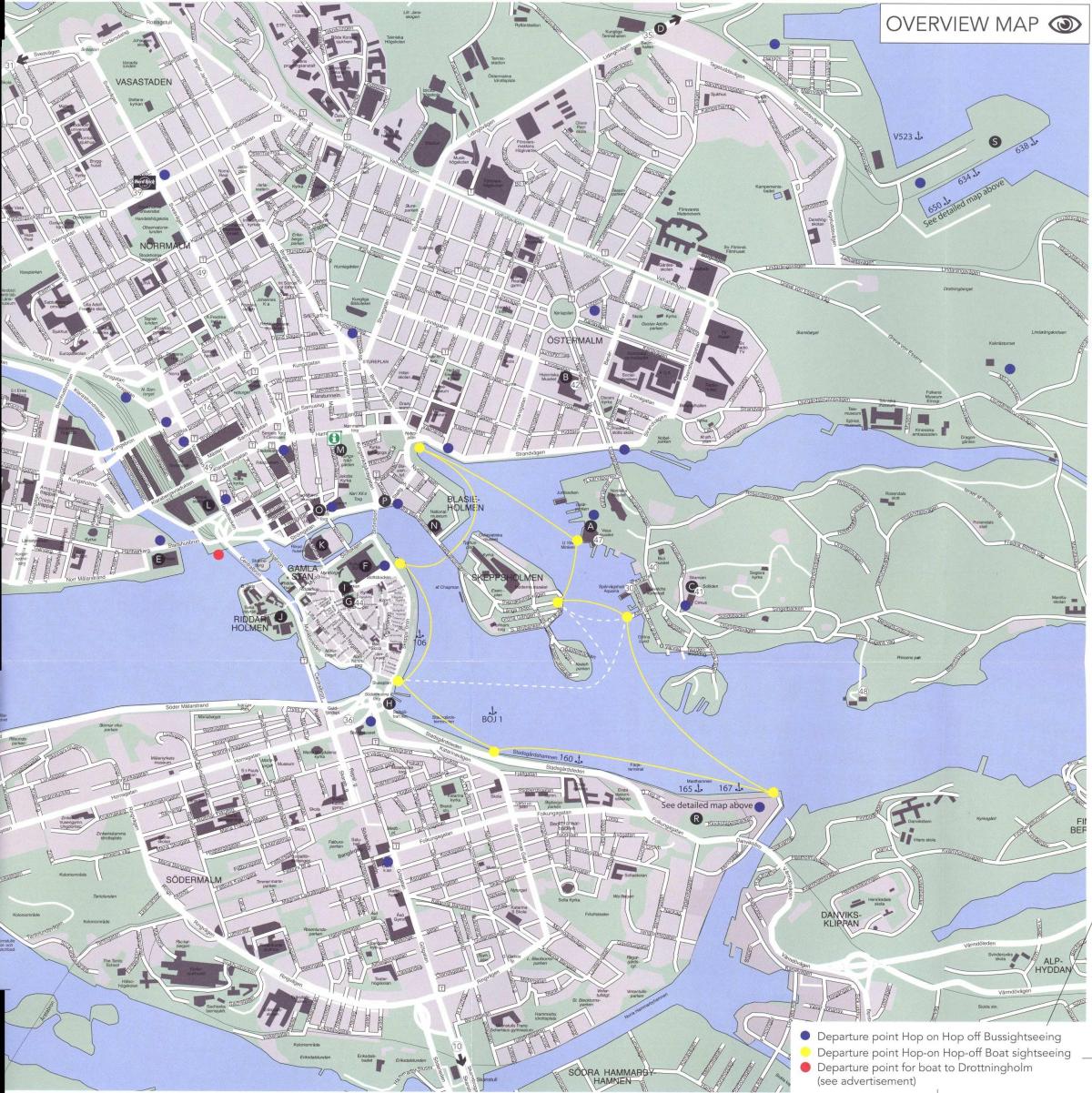 karte Stokholmas centrs