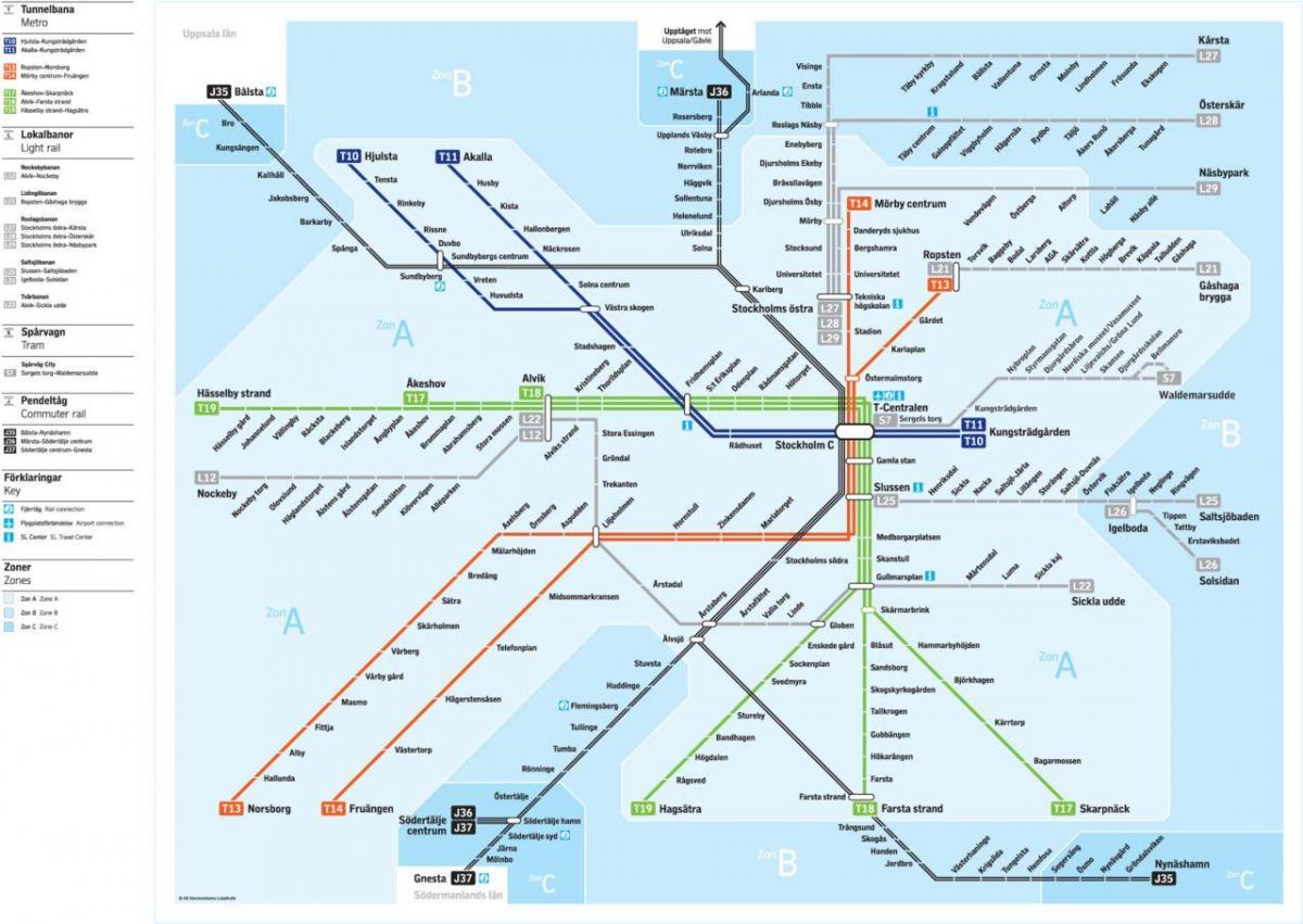 Stokholmas centrālā dzelzceļa stacija map