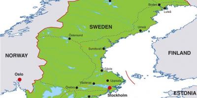 Galvaspilsēta Zviedrijā karte