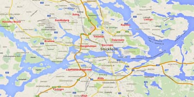 Karte Stokholmas apkaimē