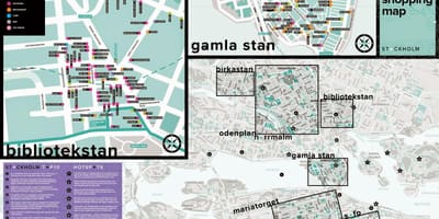 Karte Stokholmas iepirkšanās
