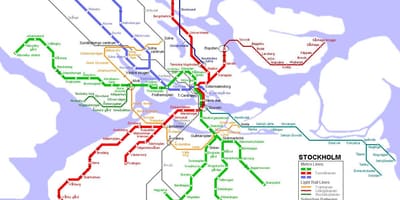Kartes Stokholmas metro