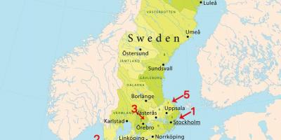 Karte Stokholmas pludmales