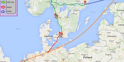 Prāmja Stokholmas karte