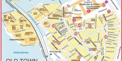 Kartes vecrīgas Stokholmā, Zviedrijā